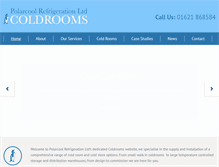 Tablet Screenshot of coldrooms.net